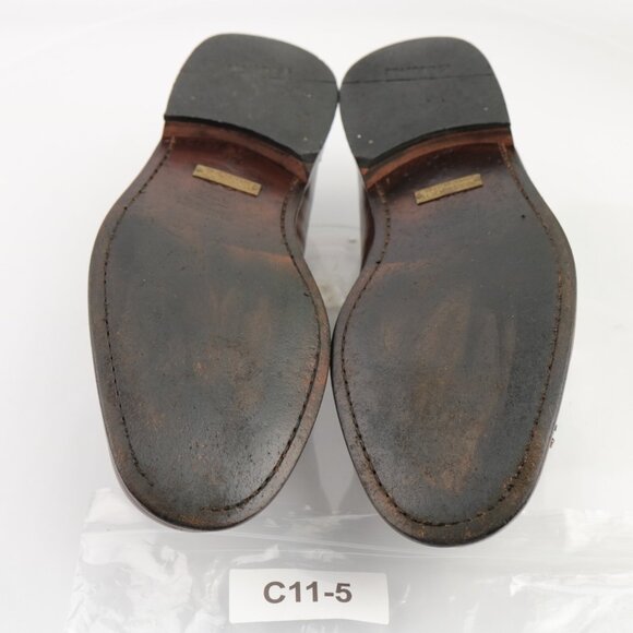 Vintage Brassboot Mens Tassel Loafer Size 10.5 Brown Leather Handmade Dress Shoe main image 4